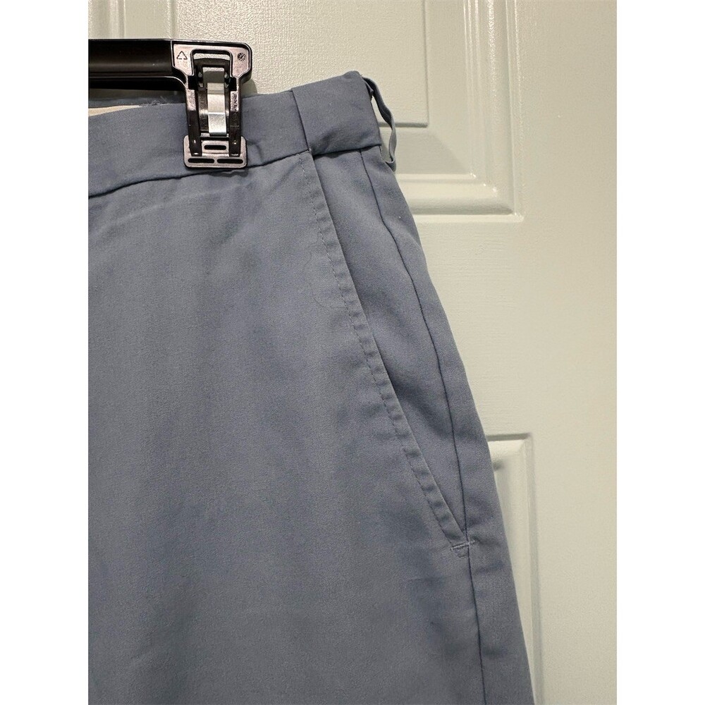 Haggar Dress Pants Mens 36x29 Light Blue Flat Front Straight Leg Slacks - Picture 4 of 7